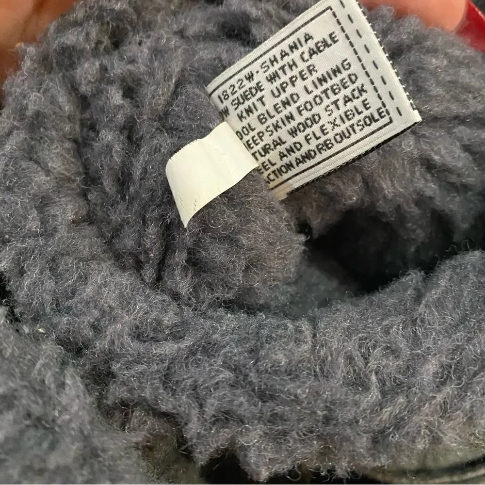 Bearpaw Shania Grey Suede Boots Shearling Lining
